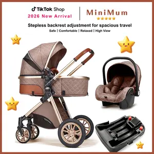 Comfort Multi-Functional Baby Stroller with 4-in-1 All-Purpose Design, Breathable Sun & Rain Protection Canopy, Multi-Angle Adjustable Seat, One-Click Folding & Storage, Perfect for Travel, Shopping & Outdoor Activities lightweight car hip