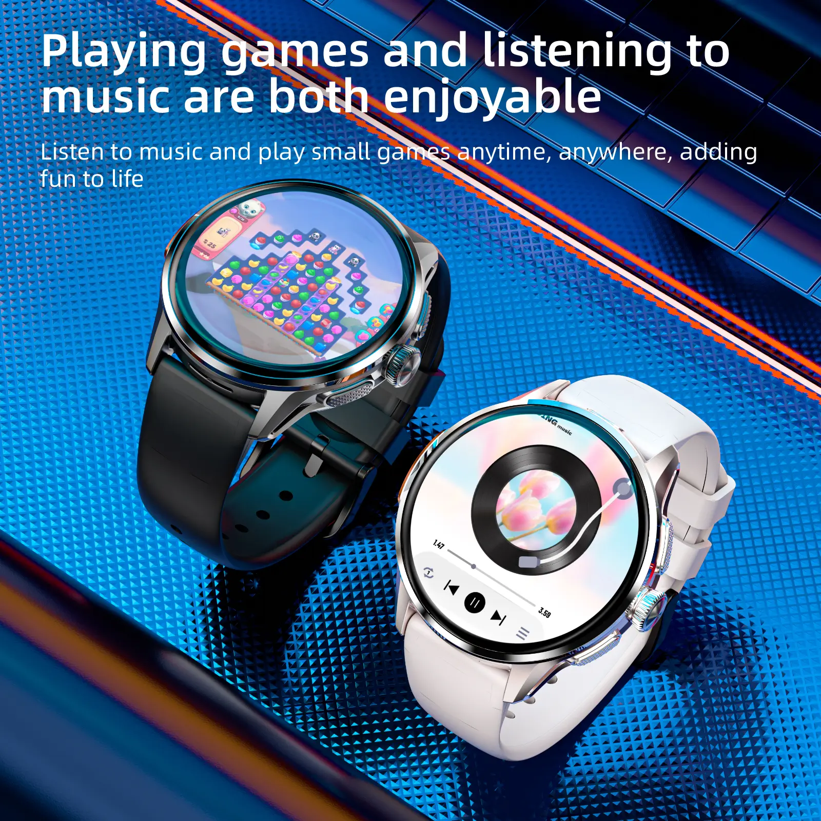 LOKMAT Smart Watch - Android 8.1 Wearable Device, 4G, GPS, SIM Support, Wi-Fi Access, Rotatable Camera, 32G Memory, 1.6-in Large Screen, App Download Capability