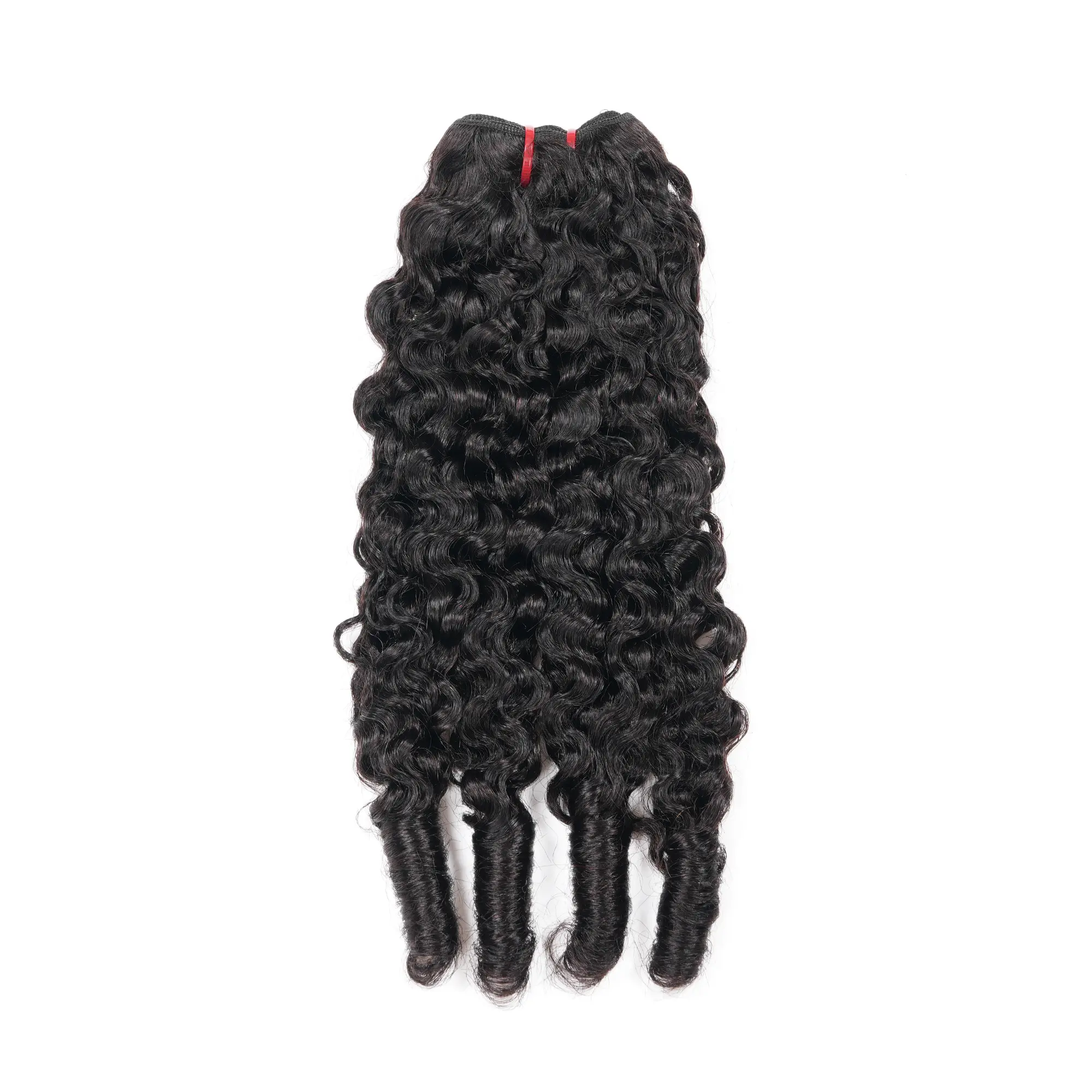 1-Piece Human Hair Bundles, 100% Unprocessed Natural Black Burmese Loose Curls, Wet and Wavy Quick Weave, Water Wave Curl Curly Wavy Hairpieces, Versatile Lengths 12-26In, Wholesale Virgin Remy Hair for Women, Deep Waves