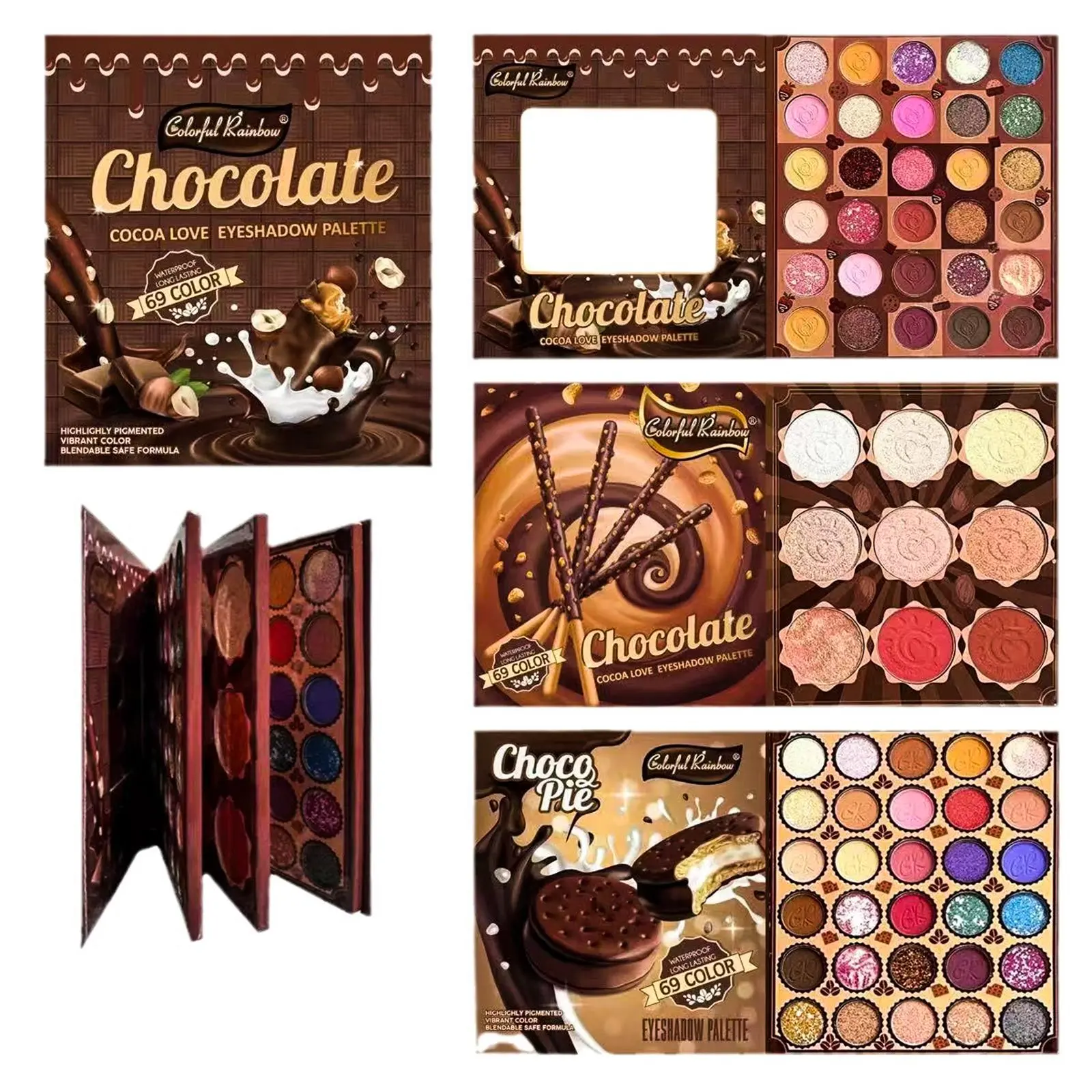Professional Makeup Palette 69-Color MasterPalette Cocoa Love Eyeshadow Lip Glosses Highlighters Blush Contour Vibrant Pigmented Formulas for Versatile Daily Glam & Creative Looks Perfect Multi-Use Beauty Kit for TikTok Creators