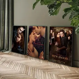 PIKPAKA Hot Classic Movie T-Twilight Painting Calligraphy Eco-Friendly Waterproof Cotton Canvas,Scratch-resistant Oil Painting Canvas, Perfect For Living Rooms,Bedrooms,Kitchens, And Cafes – Ideal For Holiday And Party Gifts