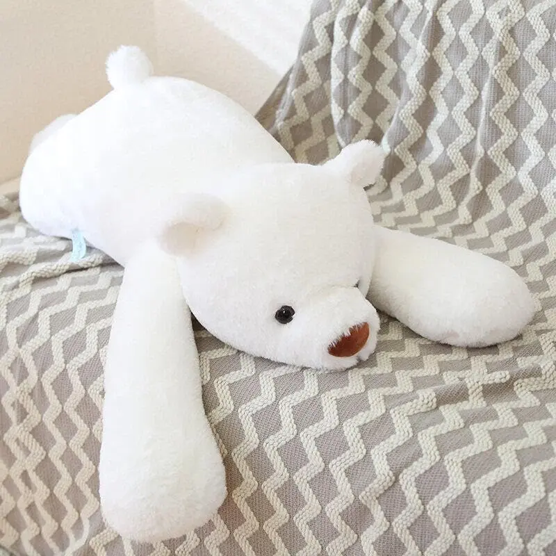 Snowolf  23.6", 31.5",39.4”Giant Weighted Bear Stuffed Animals White Bear Brown Bear Plush Throw Pillow Super Cute Kawaii Plushie Polar Bear Hugging Toys Gifts for Boys Girls Valentine's Gift Easter Gift, Home, Office,summervibes ou Snuggle Decorative