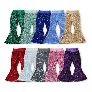 Toddler Sequin Bell Bottom Pants for Girls