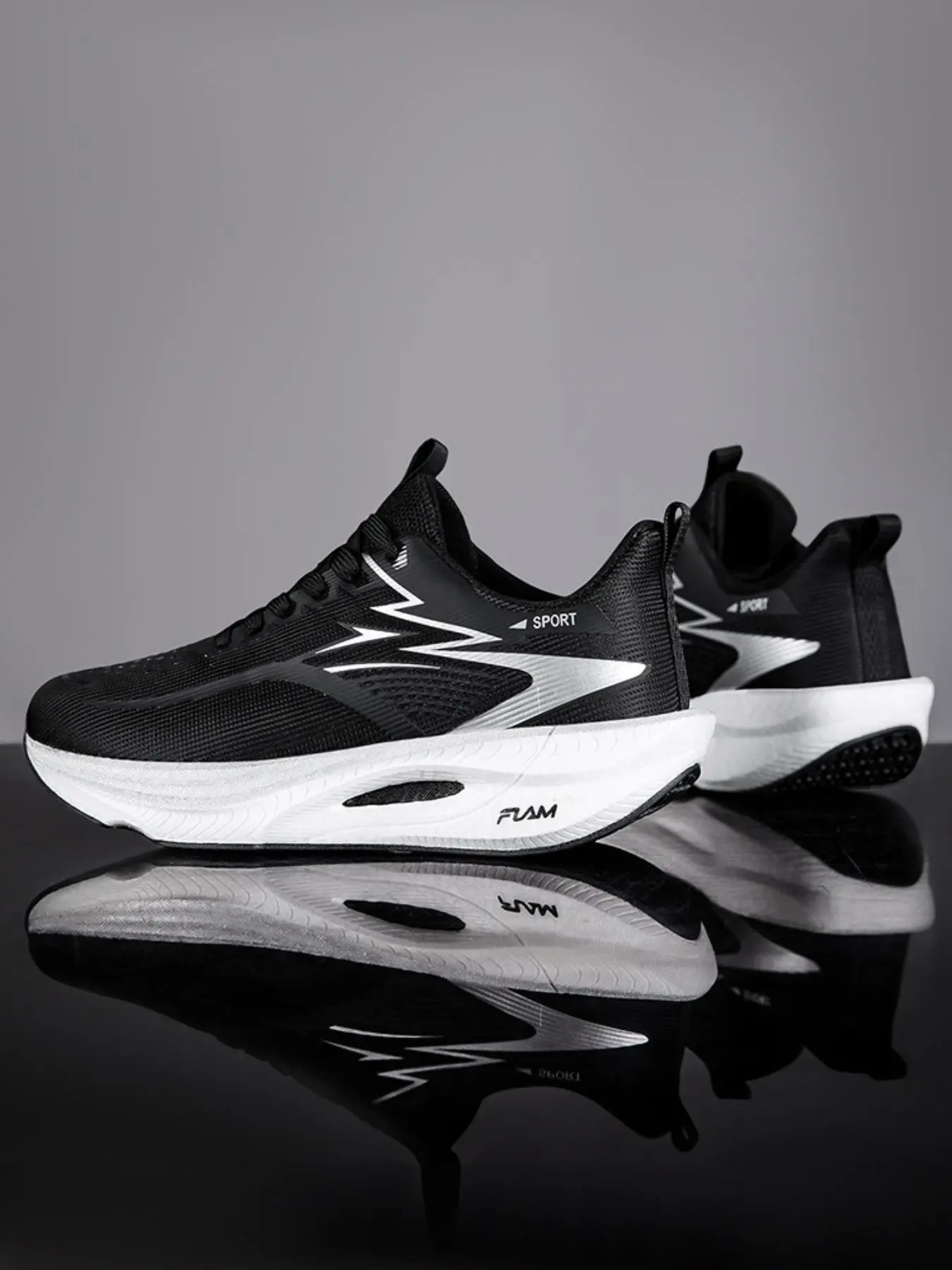 Men's Fashion Lightweight Casual Shoes, Shoe for Runners, Soft Comfortable Lining, Light Cushioning, Strong Grip Sole, Ideal for Running and Daily Wear, Colorblock Sporty Running Shoes