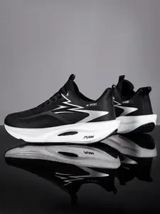 Men's Fashion Lightweight Casual Shoes, Soft Comfortable Lining, Light Cushioning, Strong Grip Sole, Ideal for Running and Daily Wear, Colorblock Running Shoes