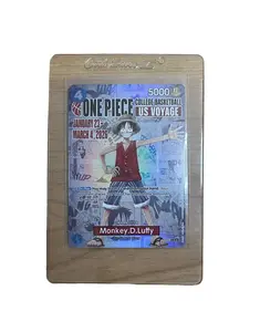 Bandai Monkey D. Luffy College basketball US Voyage Promo Card Opened