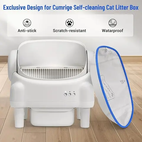 Automatic Self-Cleaning Cat Litter Box - Open-Top, Waterproof Pad, Mess-Free Design, Easy Maintenance, Universal Fit, Low-Upkeep Pet Litter Tray for Cleaner Home Convenience, Automatic Litter Box,Gifts