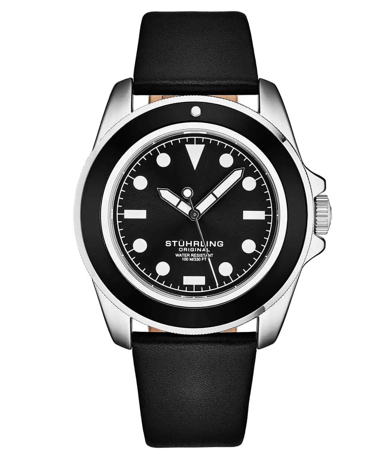 Stührling CarbonWave Men's Sport Dive Watch, 42mm, Japanese Quartz Movement, Bezel Rotation, Luminescent Hands (Model 4027), Male Wear, All Seasons