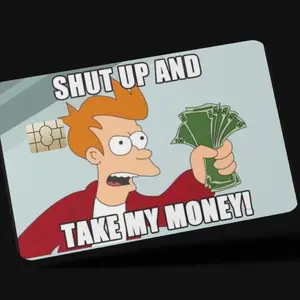 Futurama Fry Meme Credit Card cover