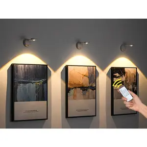 Lighting Accessories,Wireless Picture Light - Battery Operated Art Display Light with Motion Sensor and Rotatable Tube,1200mAH Rechargeable Painting Light with Motion Sensor and Rotatable Light Tube,Indoor Ambient Light