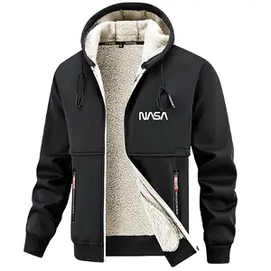 Men's Winter Faux Shearling Zip Jacket