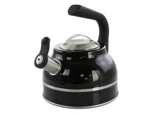 Kenmore Elite 2.3 Quart Stainless Steel Whistling Tea Kettle in Black  510119680M