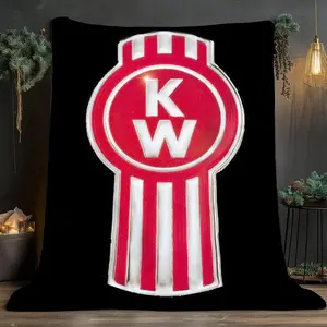 KENWORTH Brand Inspired Print Soft and comfortable home blankets, small throw blankets, nap blankets, Decorative Giftable Blankets, perfect Christmas gifts for friends and besties. Super soft heat-pressed blankets. Y251212050