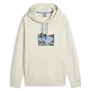 PUMA Mens Porsche Legacy 944 Graphic Hoodie Casual Outerwear Casual - White