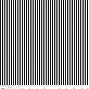 Black and White Stripe Fabric - 2 sizes