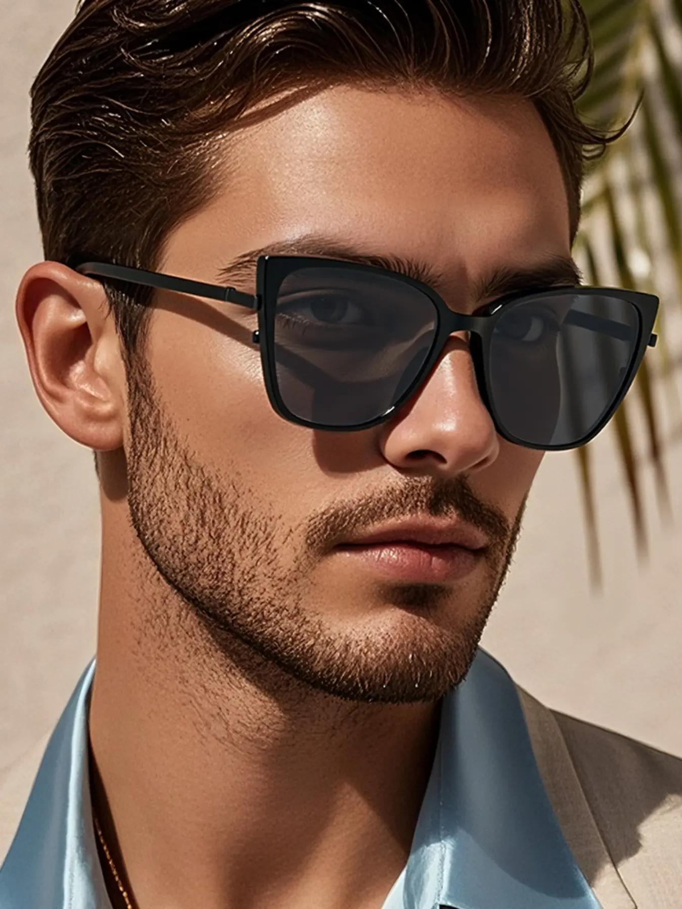 Men's Fashionable Magnetic Clip On Sunglasses, Trendy Casual Sunglasses for Everyday Use, Fashion Accessories for Outdoor Activities