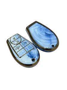 Dodge Key Fob Cover, Soft TPU Case Cover Protector Compatible with 2013-2018 Ram Grand Caravan Charger Challenger Durango Journey Magnum Remote/Smart Key