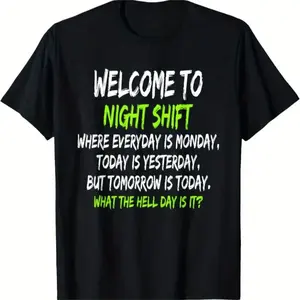 Night Shift Style + Humor |   Midnight Worker Unisex Cotton Blend Tee
