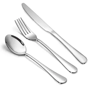 24- Silverware Set, Flatware Set for 8, -Grade Stainless Steel Tableware Cutlery Set, Mirror Finished Utensil Sets for  Restaurant