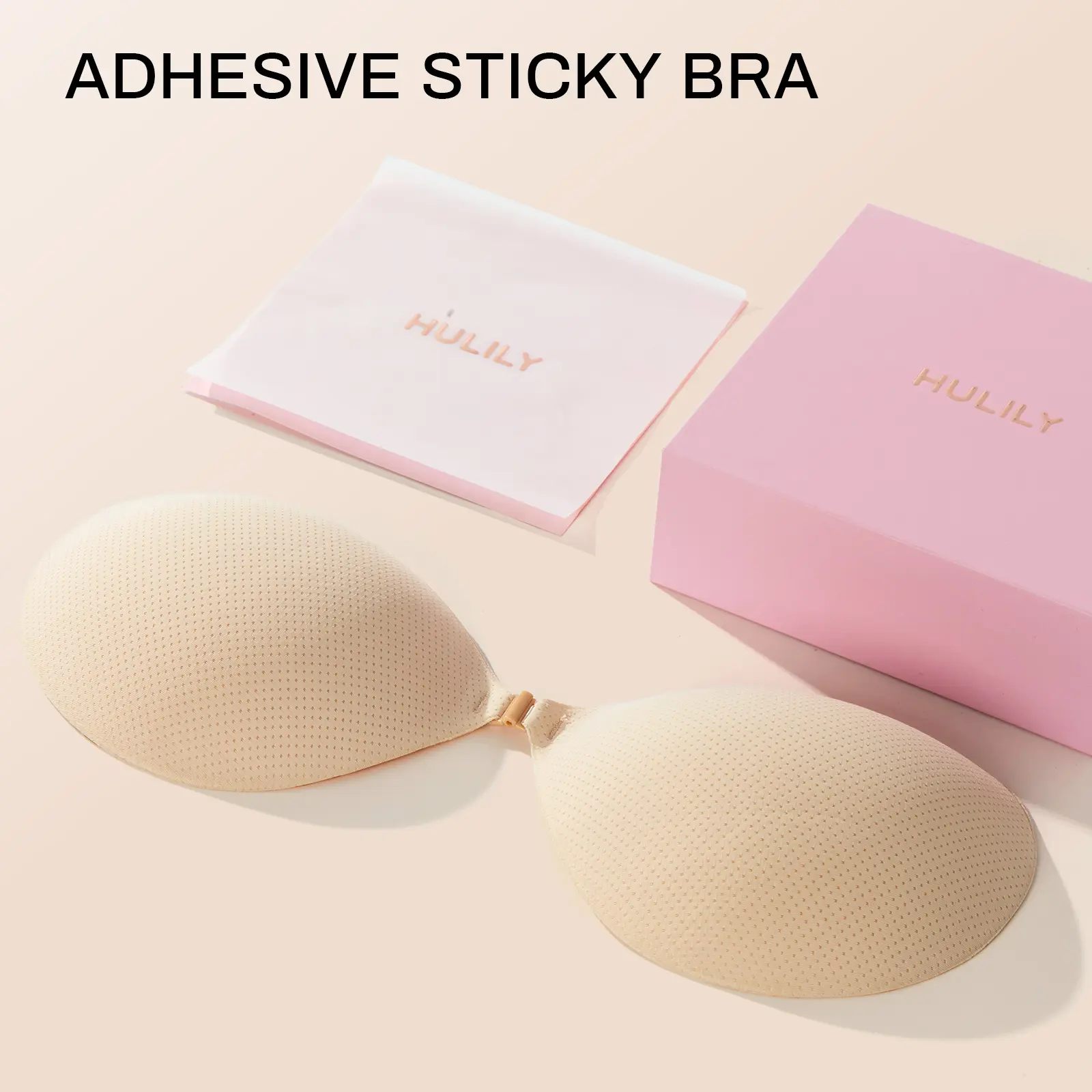 HULILY Sticky Adhesive Bra | Reusable Lift Bra for Backless, Strapless & Off-the-Shoulder Looks | Breathable Mesh Design, Seamless Invisible Fit for Any Occasion strapless bra push