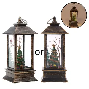 Glittering Lantern Home Table Holiday Decoration Lighted Night Lamp Oil Light