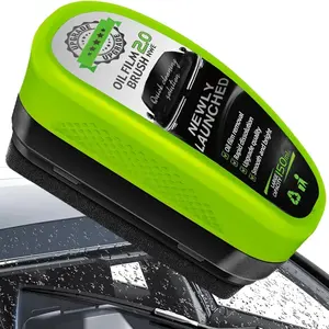 Upgraded car oil film cleaning brush, reusable oil stain cleaner, windshield coating, anti-fog glass brush, windshield cleaning tools