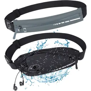 2 count Slim Running Belt Fanny Pack Running Phone Holder Runners Pouch  Pack for Workout  Belt Running  Gear Accessories for Women Men Walking Hiking Cycling