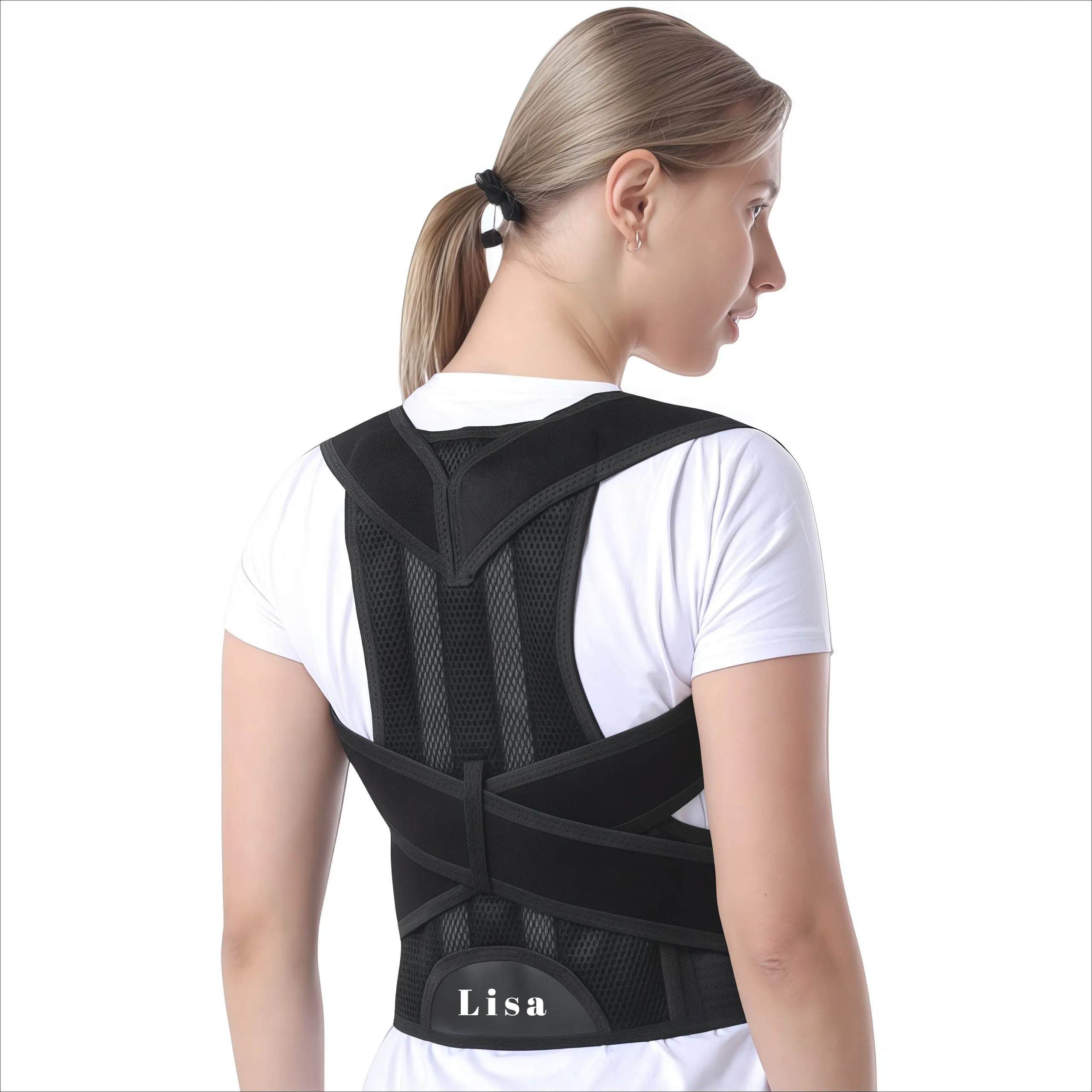 Adjustable Posture Corrector Back Brace for Men and Women, Upper Back Support for Shoulder Pain Relief and Posture Correction, Correction Posture