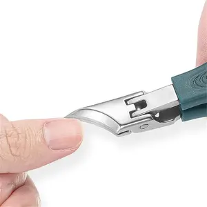 Stainless Steel Nail Clipper Set 3 in 1, Ingrown Toenail Tool Kit with Lifter & File, Ergonomic Grip for Thick/Ingrown Nails, Home Manicure Pedicure Set