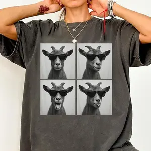 Goat Shirt, Photobooth Goat Tshirt, Funny Farm Animal Shirt, Farmhouse Gift, Farmer Goat mom Gifts