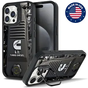 CUMMINS 6.7L TURBO DIESEL Aesthetic Design Pattern Casing For iphone 16 15 14 13 12 Plus Pro Max Hard TPU Tough Metal Lens frame Film With Bracket DropLuxury Mobile Fashion Cute Vintage Flaunt Drop Protection Phone Cover Case Shockproof Protector
