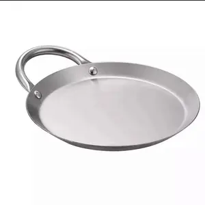 Mini Comalito de aceró inoxidable 8.5”in. stainless steel comal 8.5”in