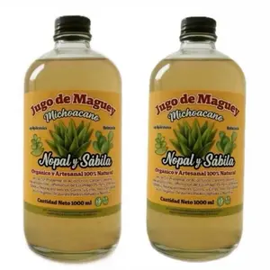 2x Extra Large 1000ML Jugo De Maguey - Aloe Vera Antioxidant Fitness Dietary Vitamin Edible Healthcare Supplement
