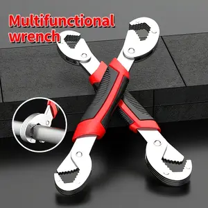 Quick-Adjust Self-Gripping Wrench - Heavy Duty Universal Spanner for Round & Hex Nuts - Ideal for Kitchen Sink & Car Maintenance