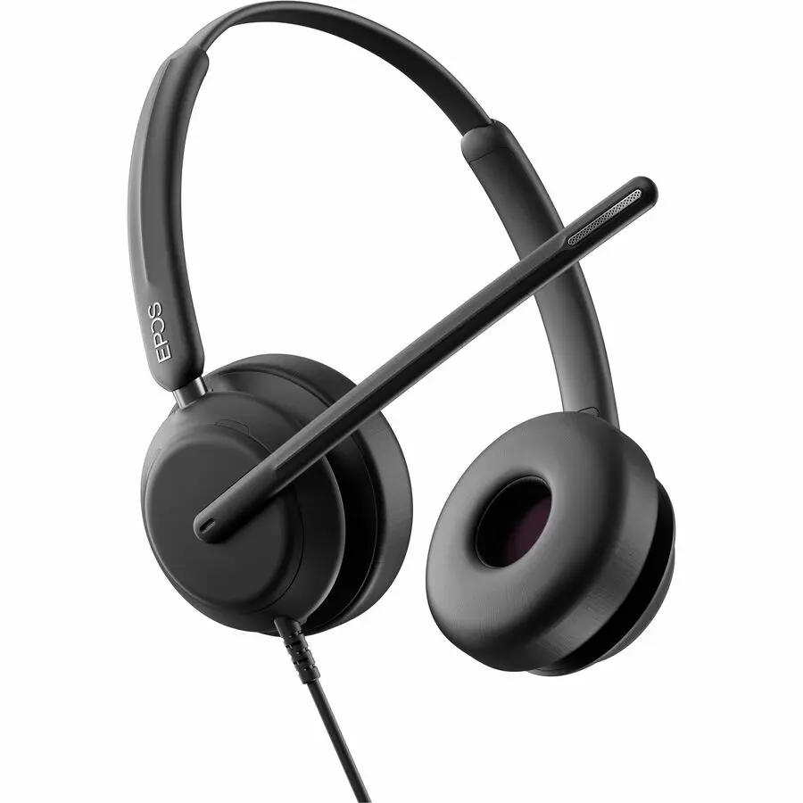 EPOS Duo Binaural On-Ear Headphone (Model 1001214) - MS Teams Compatible, Wired USB-C Headset