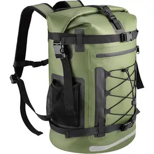 40L Waterproof Heavy Duty Dry Bag Backpack, Roll-Top Floating Hiking Travel Backpack for Kayaking Rafting Camping Boating, Suitable for Men and Women Outdoor Activities
