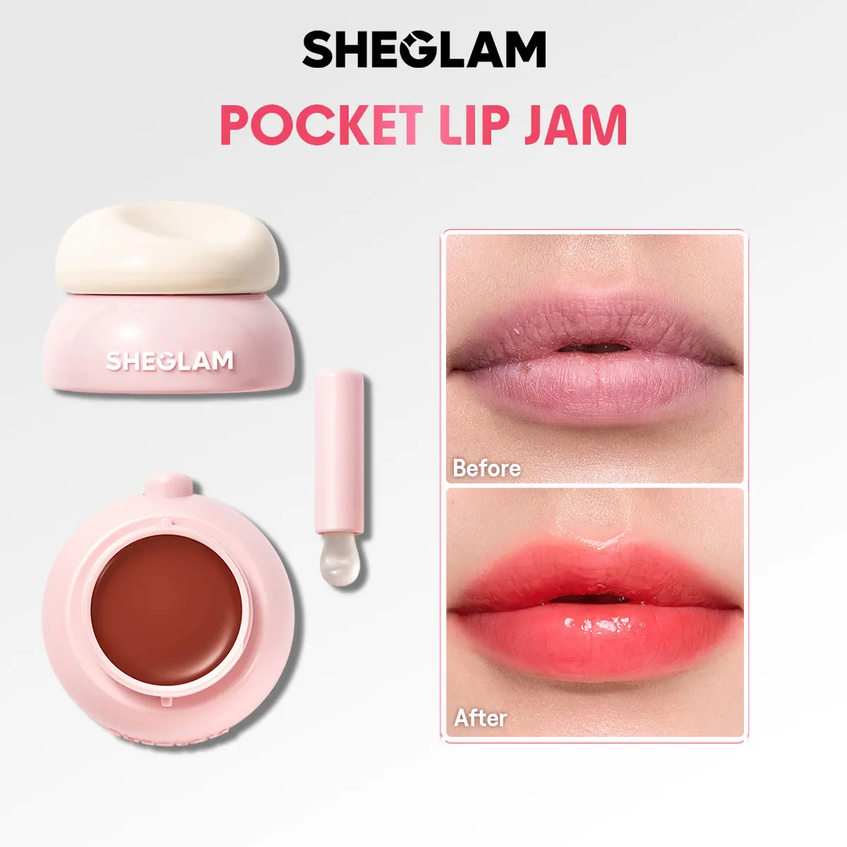 SHEGLAM Hydra Jelly Pocket Lip Jam-Guava Glow-Effortlessbeauty- Coachella-#Summervibes