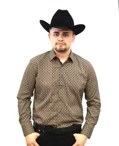 VS201L - FPMS -HFK-103-10 - Brown - Vaquero Signature Fashion Printed Shirts