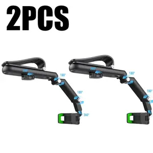 2PCS New 1080 °   Multi-function Sun Visor Universal 360 Degree Rotating Phone Holder Suitable for Any Scene Car Holder - Rotatable and Retractable
