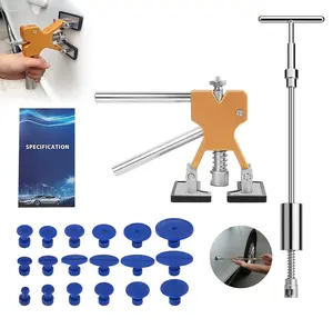 Paint free dent repair kit - tagged car dent removal tool - vehicle body small dent removal and body damage repair(Excluding glue gun)