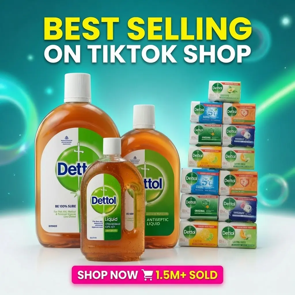 Dettol Antiseptic Liquid (500ml, 750ml, 1L) & Original Soap Bar (100g) - Antibacterial Cleansing & Skin Repair Body Care, Alcohol-Free, Antiseptic Helps Freshen Skin
