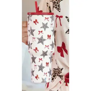 Leopard Star & Bow Tumbler | 40 oz.