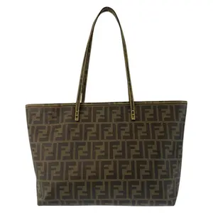 Pre-owned FENDI Plastic Tote Bags Zucca PVC 2way tote bag