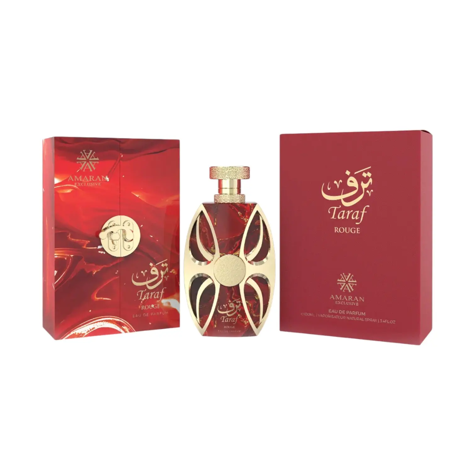 Amaran | Taraf | Rouge | Eau De Parfum | 100 ML ( 3.4 OZ ) | Eau De Parfum | Cherry - Raspberry & Pink Pepper