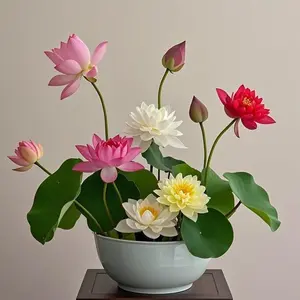20Pcs Mixed-Color Bonsai Bowl Lotus Seeds – Perfect for Container Water Gardens