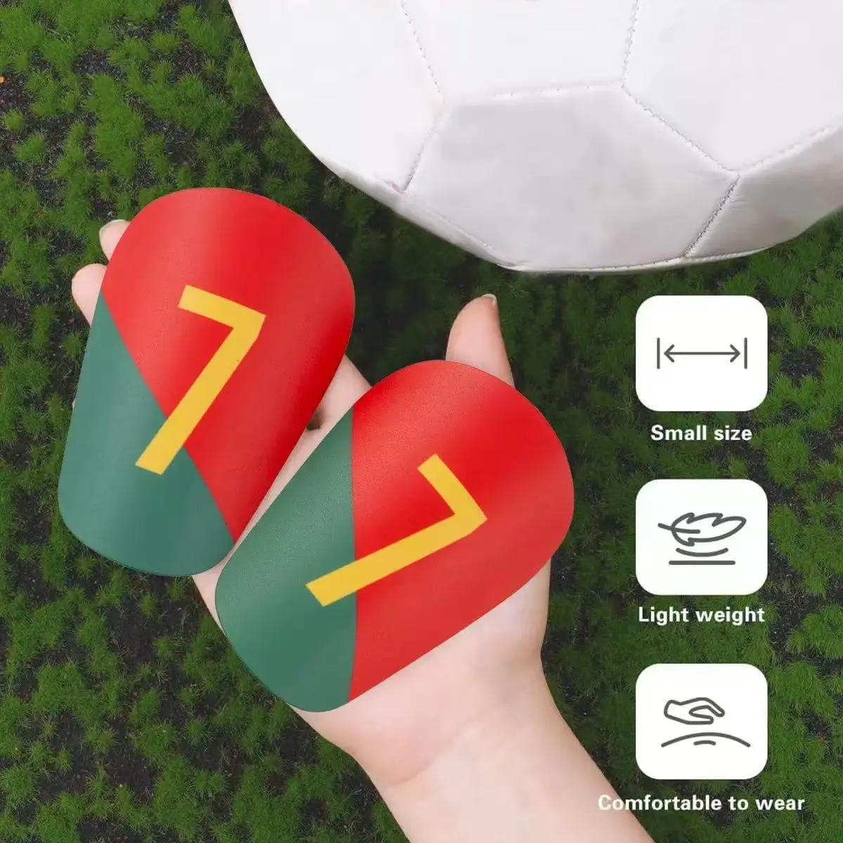 Mini Football Shin Guards, Thick Design Enhanced Protection, Durable Youth and Adult Soccer Shin Pads, Sports Safety Equipment, Soccer Training Equipment, Soccer Gear