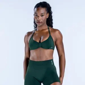 DFYNE Impact Strappy Sports Bra, supportive workout bra with removable pads for gym, training, and activewear Gymclothes