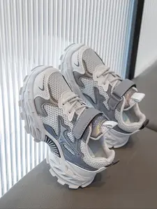 Dad Shoes, Anti-Slip Breathable Oxy-Magic Tape Sneakers, School Daily Lazy Style, Must-Have for Kids, Casual Athletic Footwear