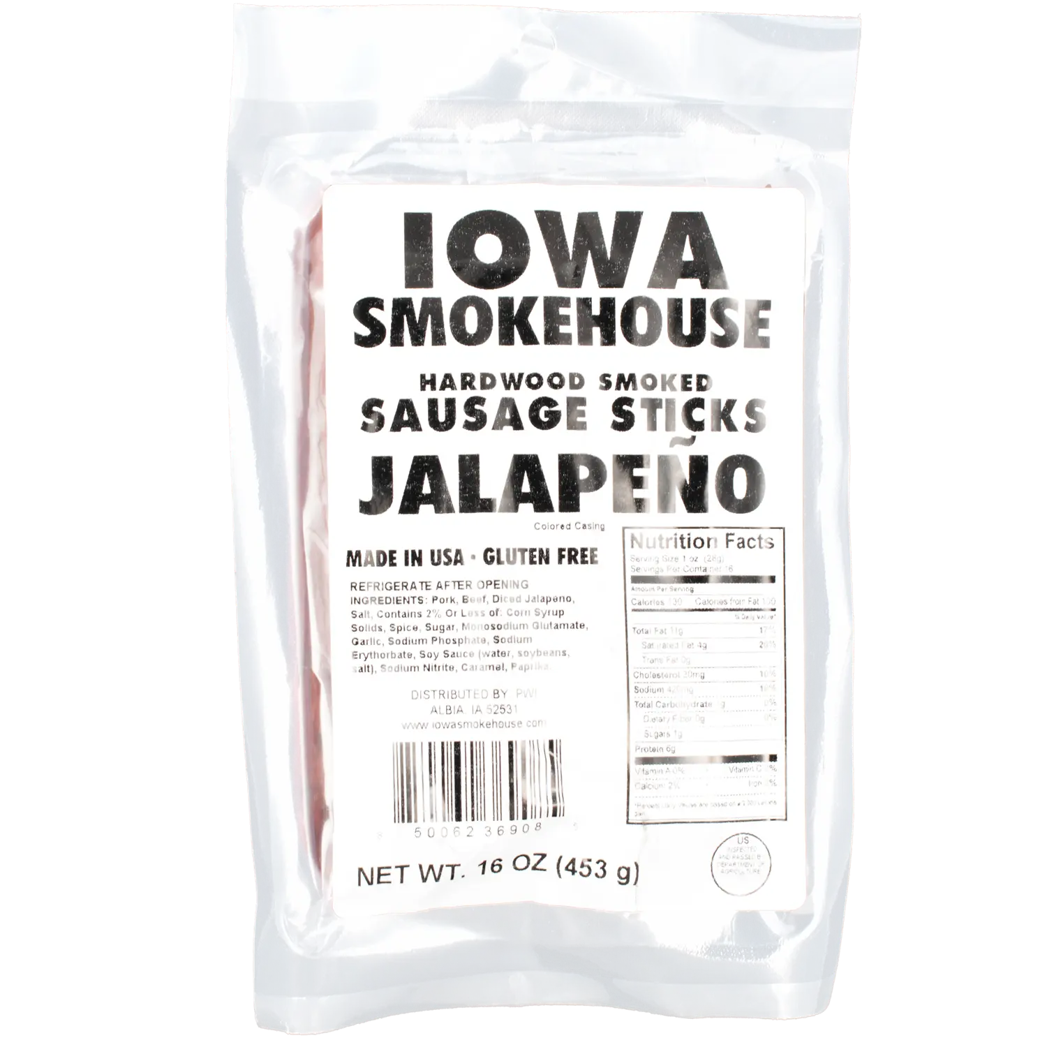 16 oz Sausage Sticks Jalapeno