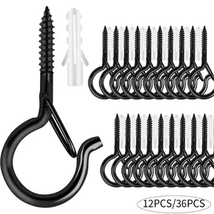 Durable Ceiling Hooks for Indoor & Outdoor Use, Screw Hooks for Plant Hanging & Party Decorations, Safe Wall Mounting Solutions, Garage Hook